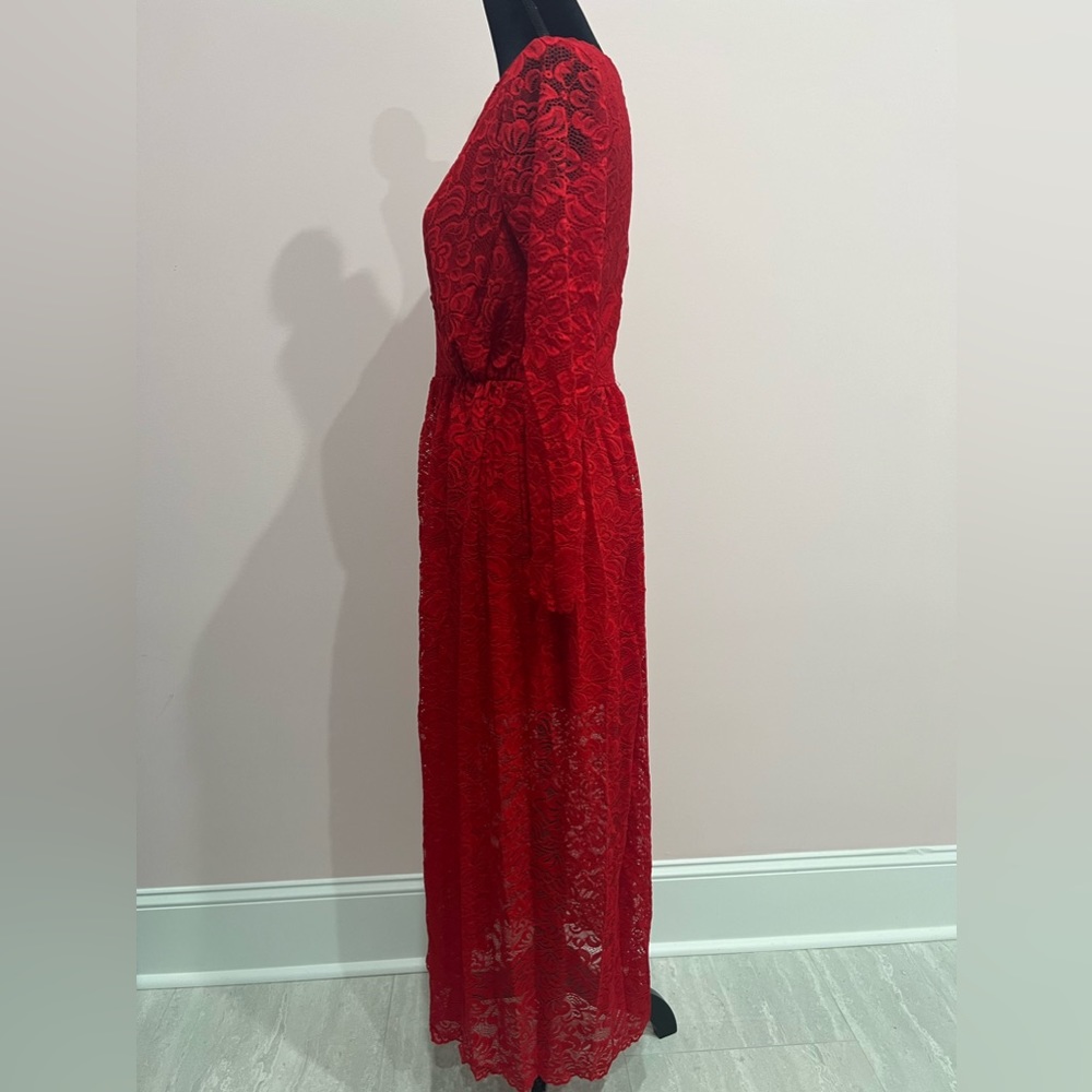 Red Lace Dress - Picture 11 of 13